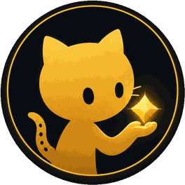 Золотой кот — логотип GitHub Находок
